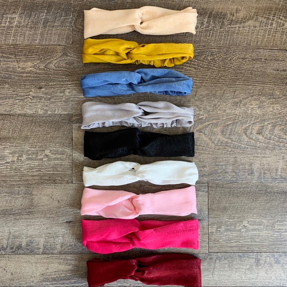 Red Sateen Turban Headband - Picture 3 of 3